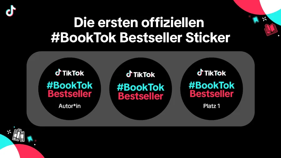 Die ersten offiziellen #BookTok Bestseller Sticker: Autor*in, ohne Zusatz, Platz 1